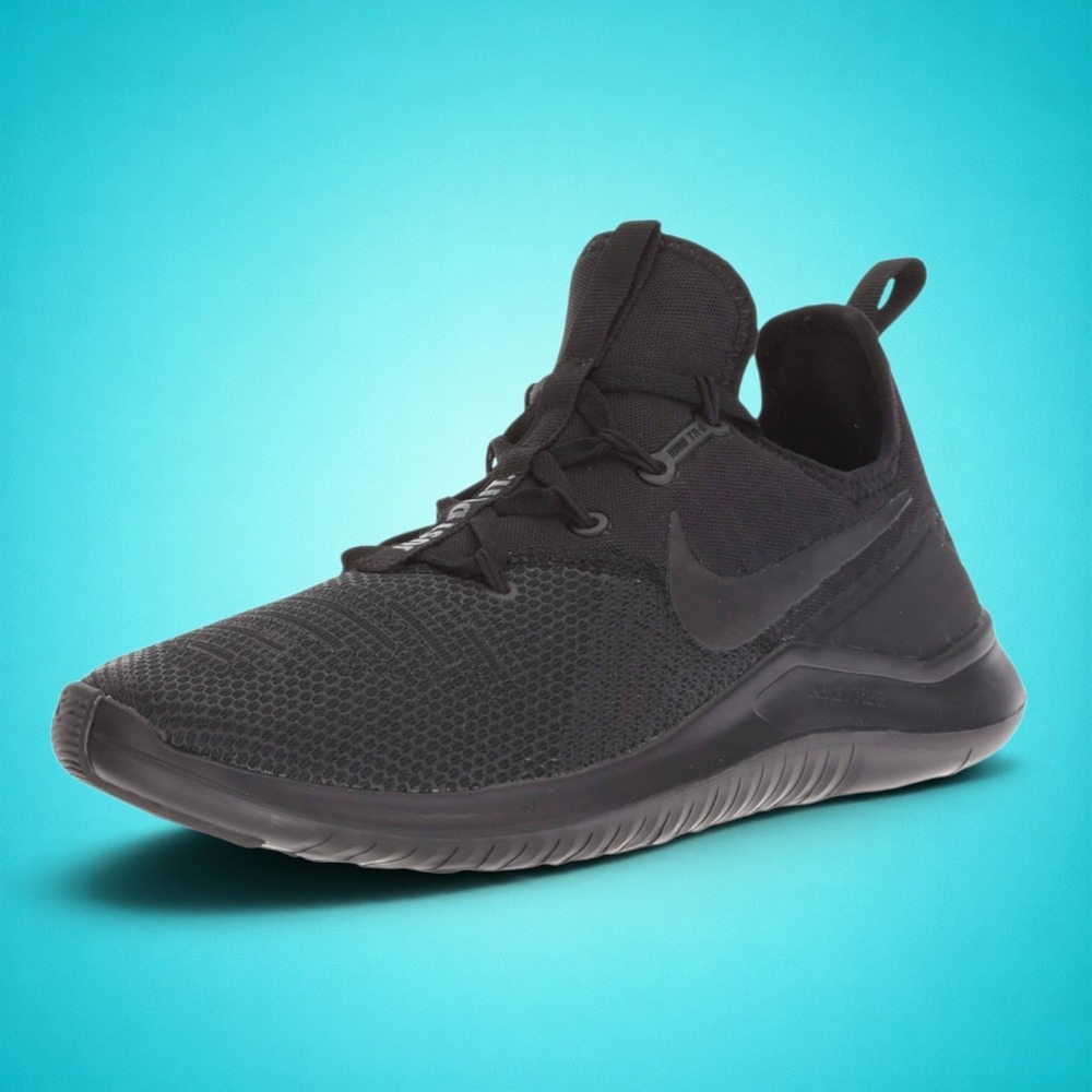 New Women's Nike Free‎ TR 8 Triple Black Shoes, Size 7